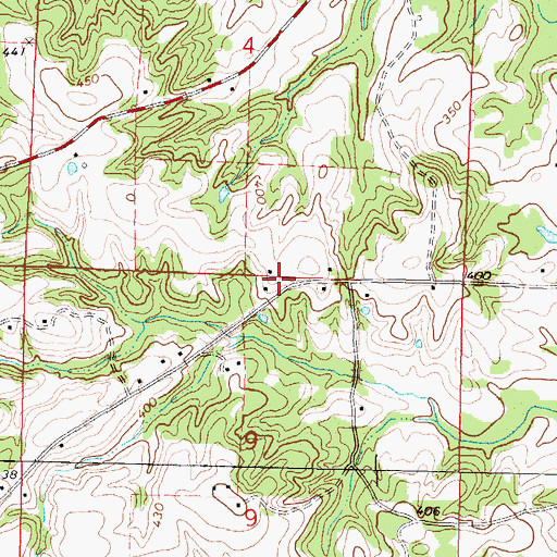 Topographic Map of Harper School (historical), MS