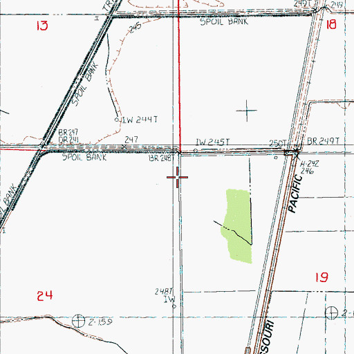 Topographic Map of Township of Greenfield, AR