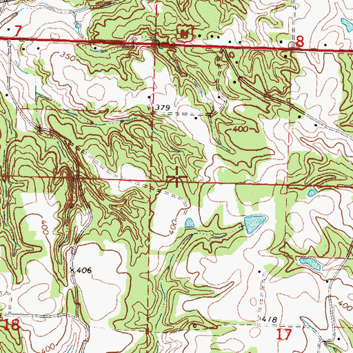 Topographic Map of Lucas School (historical), MS