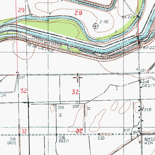 Topographic Map of Township of Greenwood, AR
