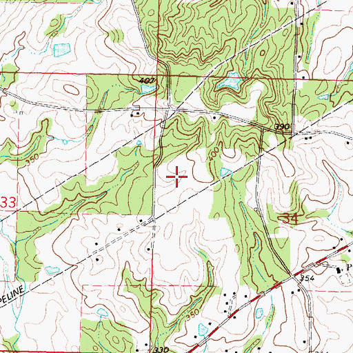 Topographic Map of Price School (historical), MS