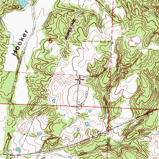 Topographic Map of Weathersbys Box (historical), MS