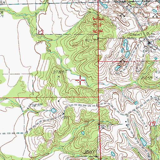Topographic Map of Township of Scott, AR