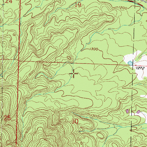Topographic Map of Township of Acorn, AR