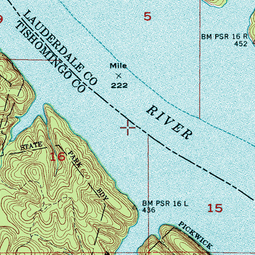 Topographic Map of Iuka Landing (historical), MS