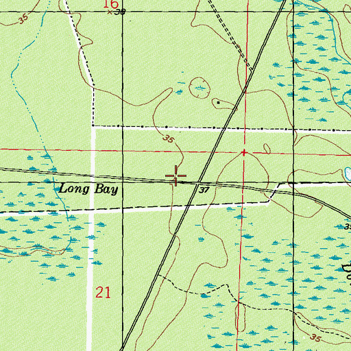 Topographic Map of Dead Tiger School (historical), MS