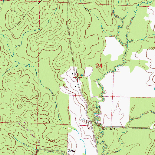 Topographic Map of Bafrick (historical), MS