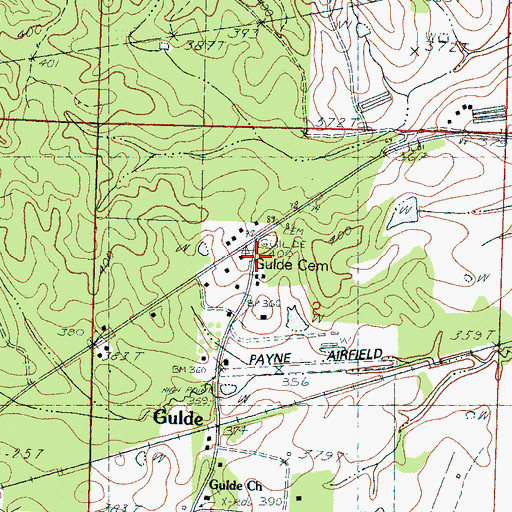 Topographic Map of New Prospect Church (historical), MS
