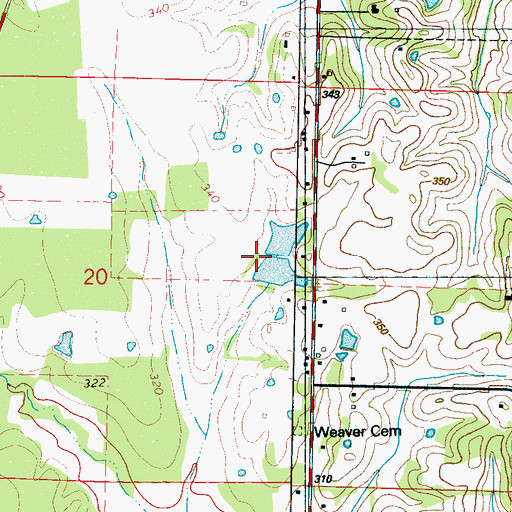 Topographic Map of Bethel (historical), MS
