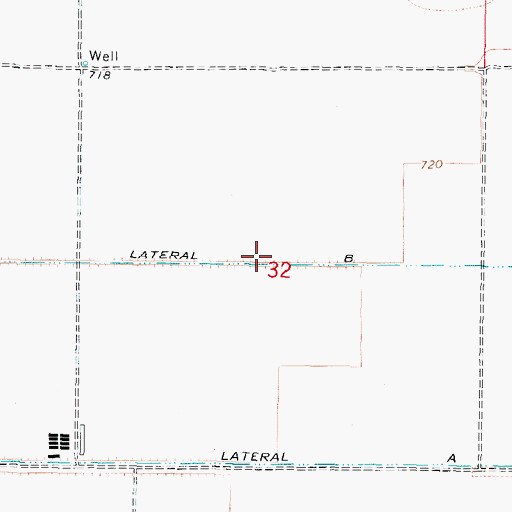 Topographic Map of Lateral B, AZ