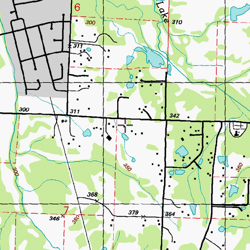 Topographic Map of Avery Chapel Cemetery, MS
