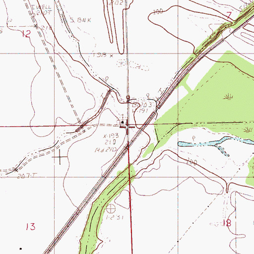 Topographic Map of Bethlehem Church, MS