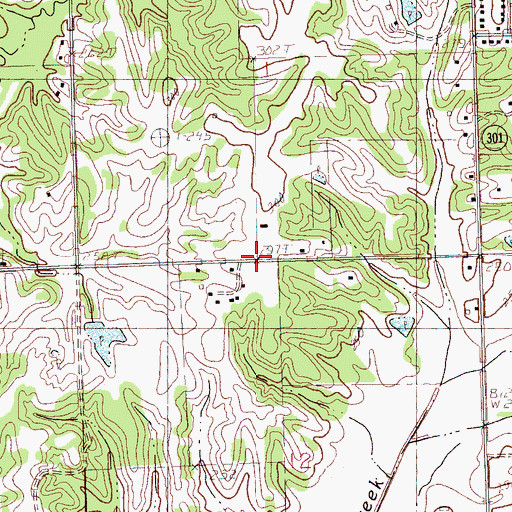 Topographic Map of Brewer School, MS
