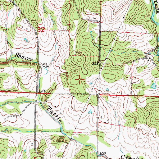 Topographic Map of Township of Ingram, AR