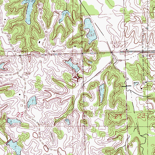 Topographic Map of Counts Chapel, MS