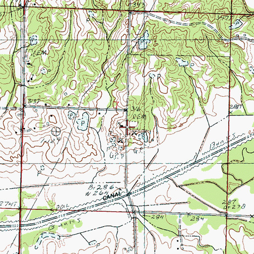 Topographic Map of Fountain Head Church, MS