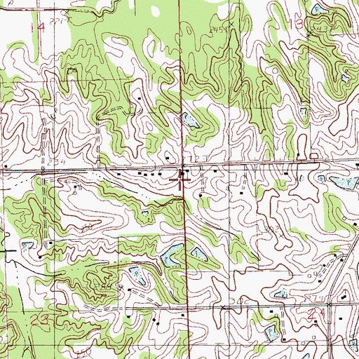 Topographic Map of Glenn Chapel, MS