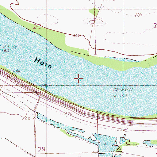 Topographic Map of Horn Lake, MS