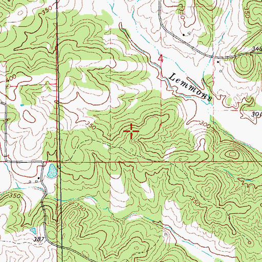 Topographic Map of Township of Richardson, AR