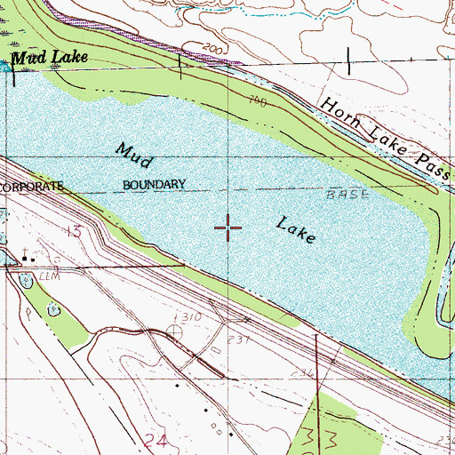 Topographic Map of Mud Lake, MS