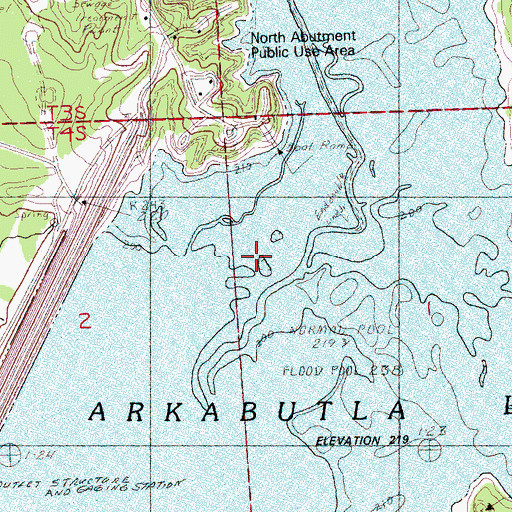 Topographic Map of Mussacuna Creek, MS