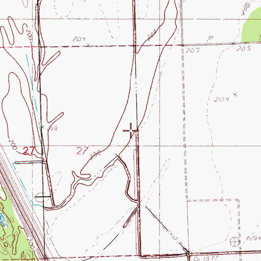 Topographic Map of Norfolk Lake, MS