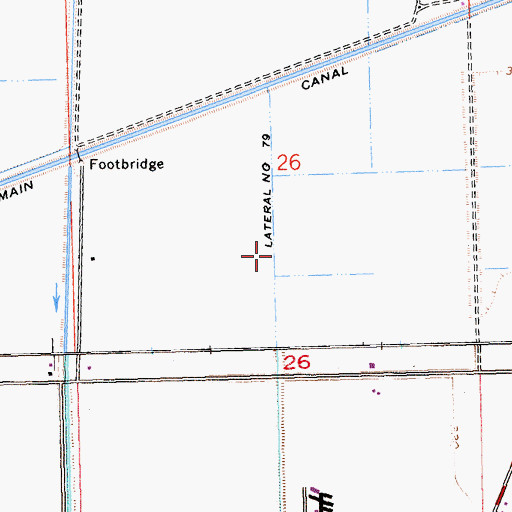 Topographic Map of Lateral Number Seventy-nine, AZ