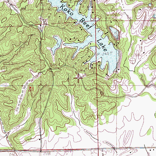 Topographic Map of Union Hill Church, MS