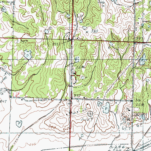 Topographic Map of Whites Chapel School, MS