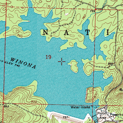Topographic Map of Township of Holland, AR