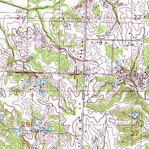 Topographic Map of Wiggins Church, MS