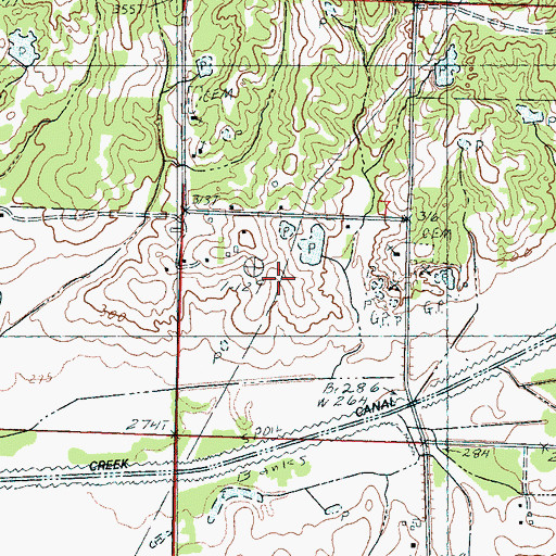 Topographic Map of Winbourn Cemetery, MS