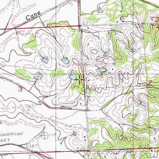 Topographic Map of Zion Hill Church, MS