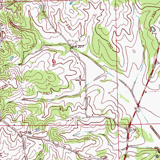 Topographic Map of E F Crenshaw Junior Pond Dam, MS