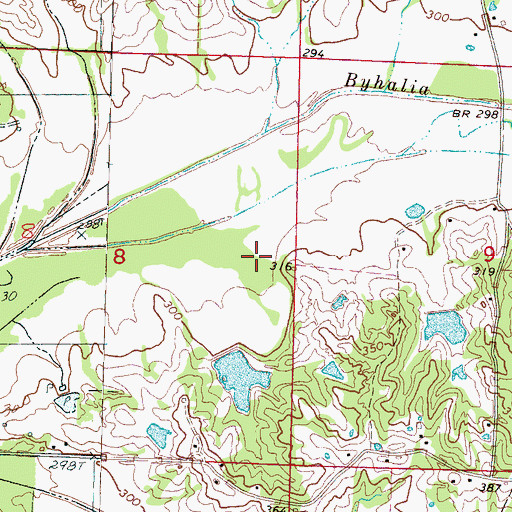 Topographic Map of Utkolb Pond Dam, MS
