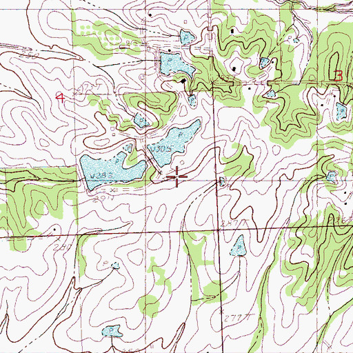 Topographic Map of R E Selph Pond Dam, MS