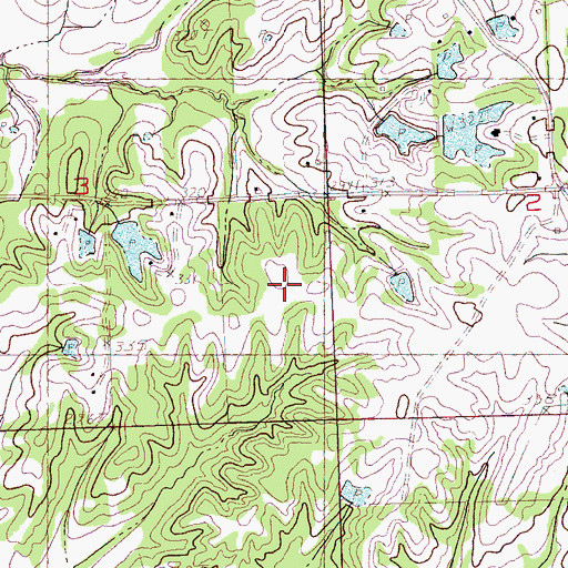 Topographic Map of Banks Land and Cattle Company Pond Dam, MS
