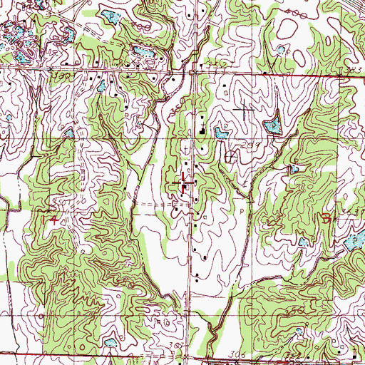 Topographic Map of Bethel Assembly of God Church, MS