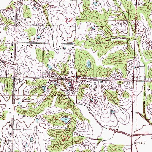Topographic Map of Bethel Church of the Lord Jesus Christ, MS