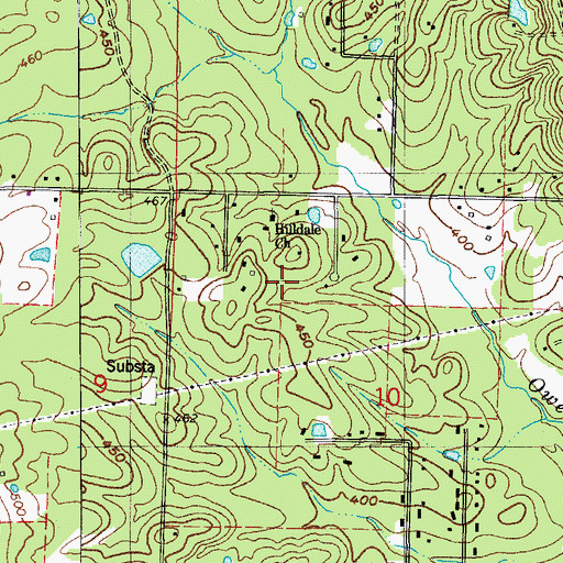Topographic Map of Township of Owen, AR