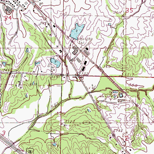 Topographic Map of Mount Pisgah Missionary Baptist Church, MS