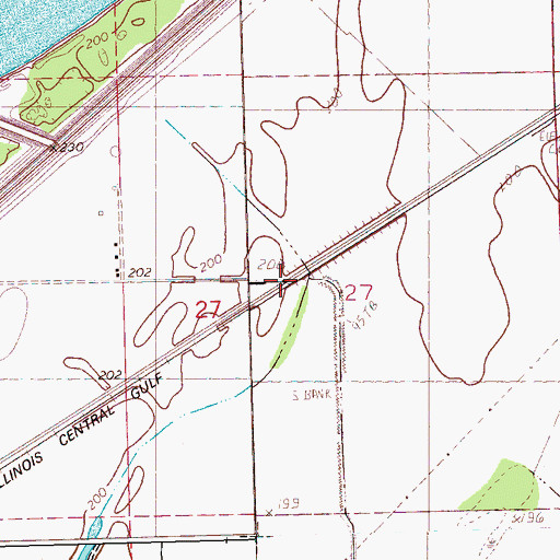 Topographic Map of Nemway, MS