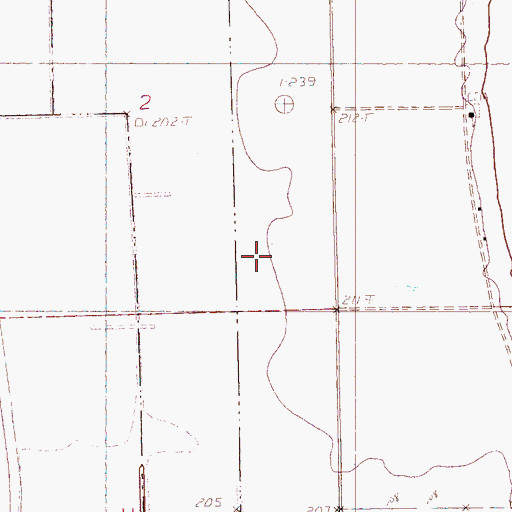 Topographic Map of Newport Industrial Complex, MS