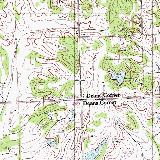 Topographic Map of Oak Grove School (historical), MS