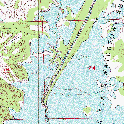 Topographic Map of Panther Creek, MS