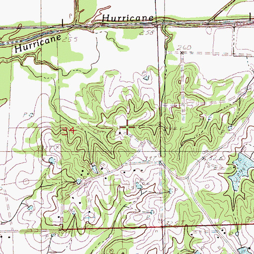 Topographic Map of Saint Marys School (historical), MS