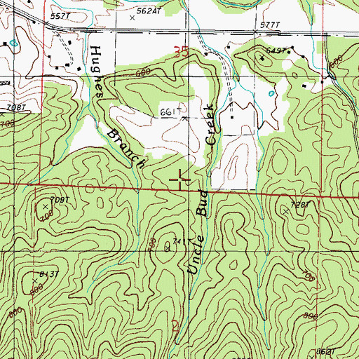 Topographic Map of Township of Cedar, AR