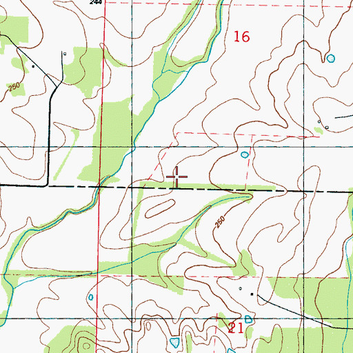 Topographic Map of New Hope Missionary Baptist Church, MS
