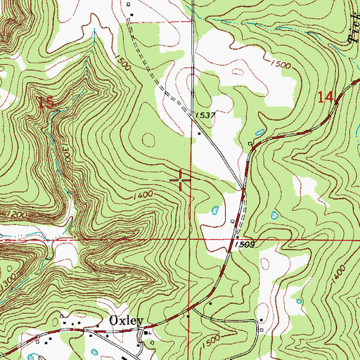 Topographic Map of Township of Campbell (historical), AR