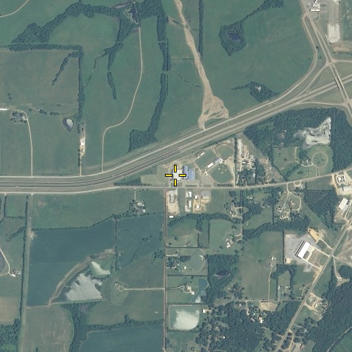 Aerial/Satellite Image of Lowndes County Vocational Technical School, MS